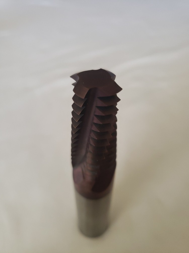 Carmex .0750" D16 8NPT MT7 4" OAL 4-Flute Solid Carbide Helical Threadmill