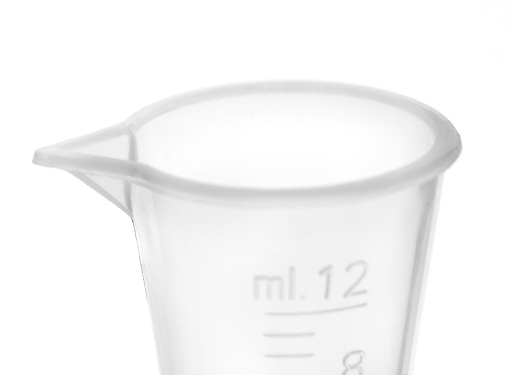 Conical Measure, 12ml - Polypropylene Plastic, Translucent - Eisco Labs