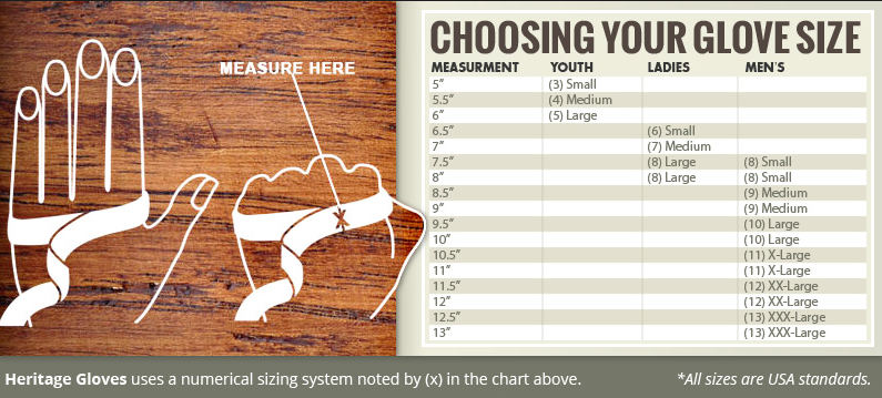 Heritage Winter Trail Glove Size 11