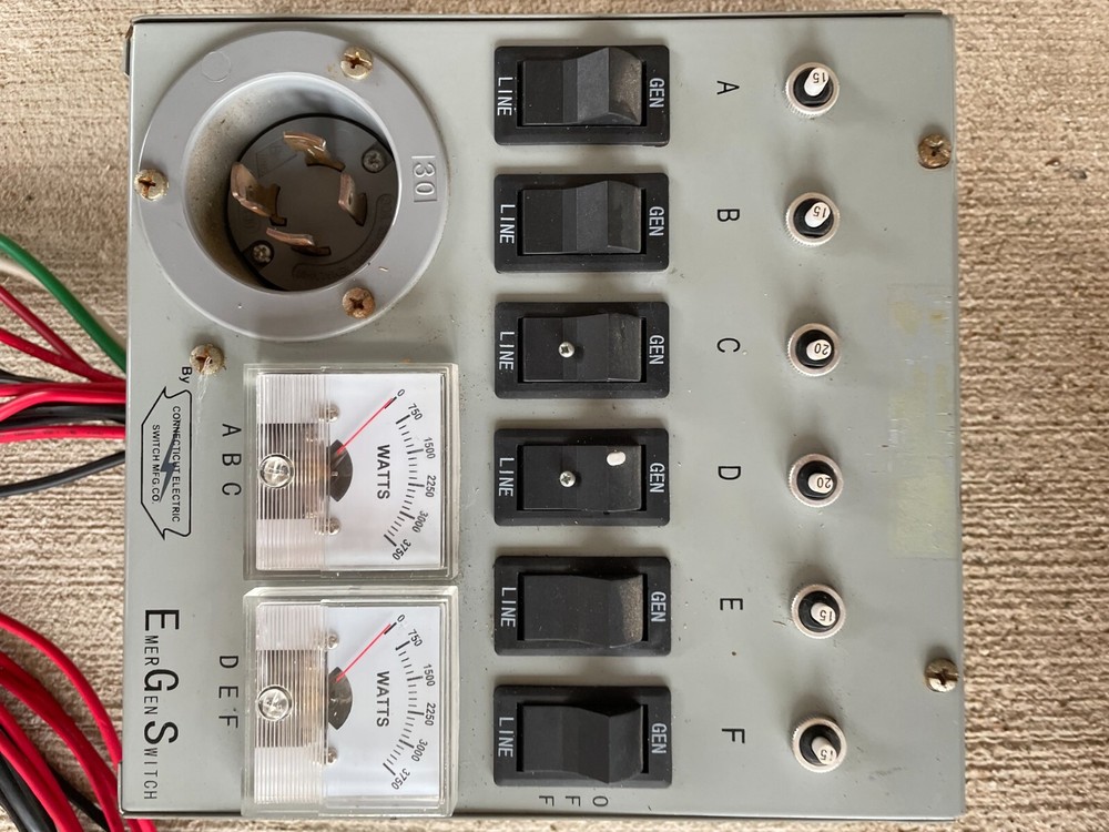 EmerGen Switch 6-7501A Manual Transfer Switch - NEVER USED