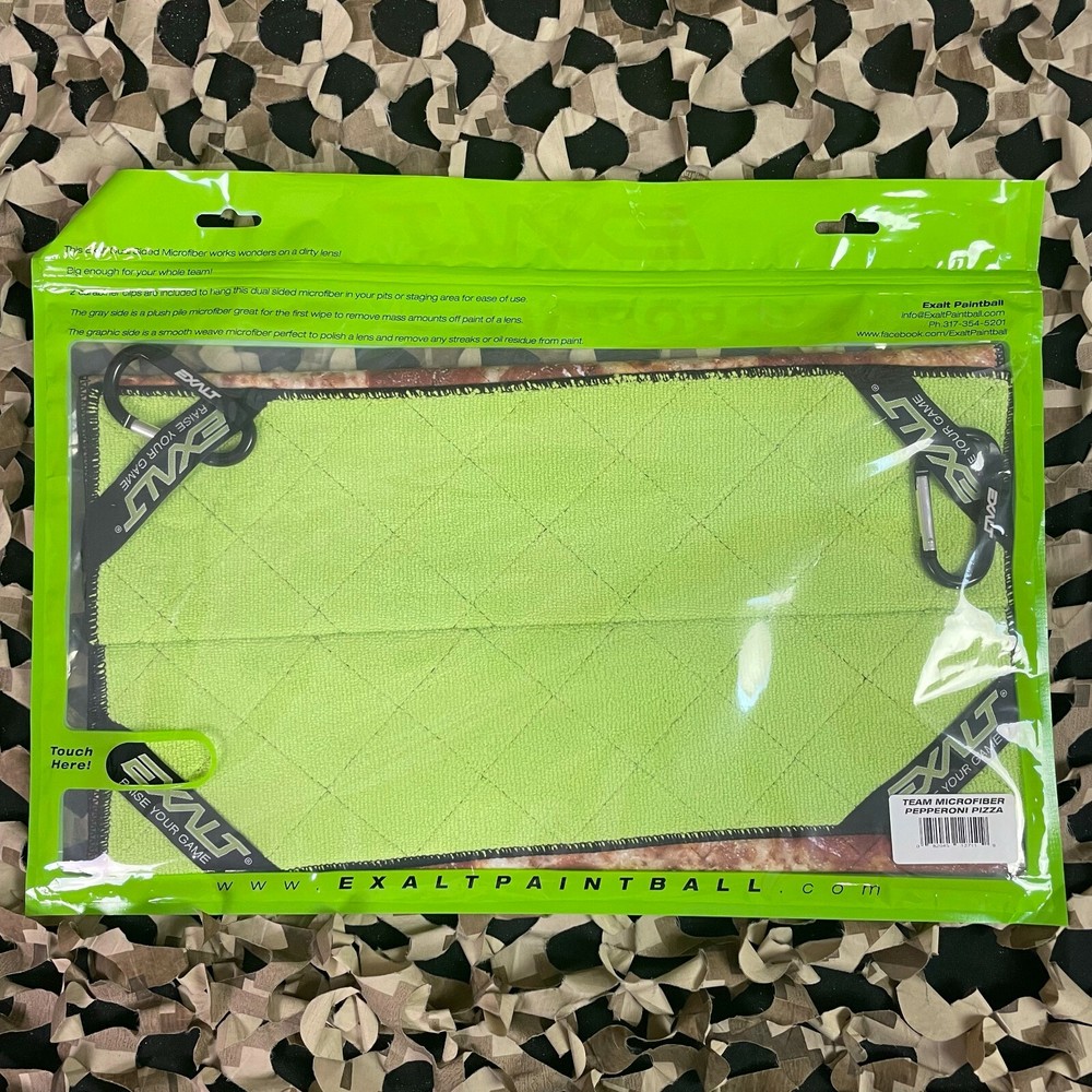 NEW Exalt Microfiber Team Goggle Cloth - Pepperoni Pizza