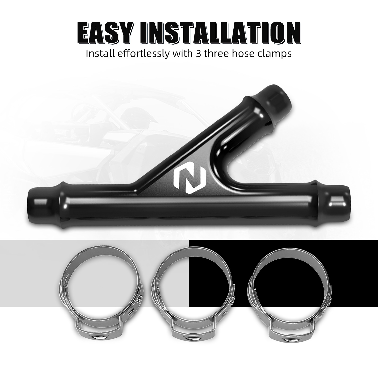 Aluminum Y Fitting Coolant Hose Connector For Can-Am Outlander 1000 850 650 570