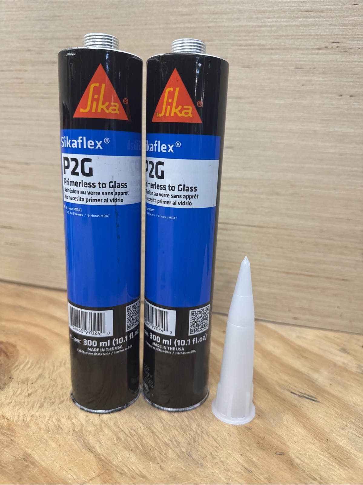 SIKA Auto Glass Urethane Sikaflex P2G Primerless Adhesive x 2