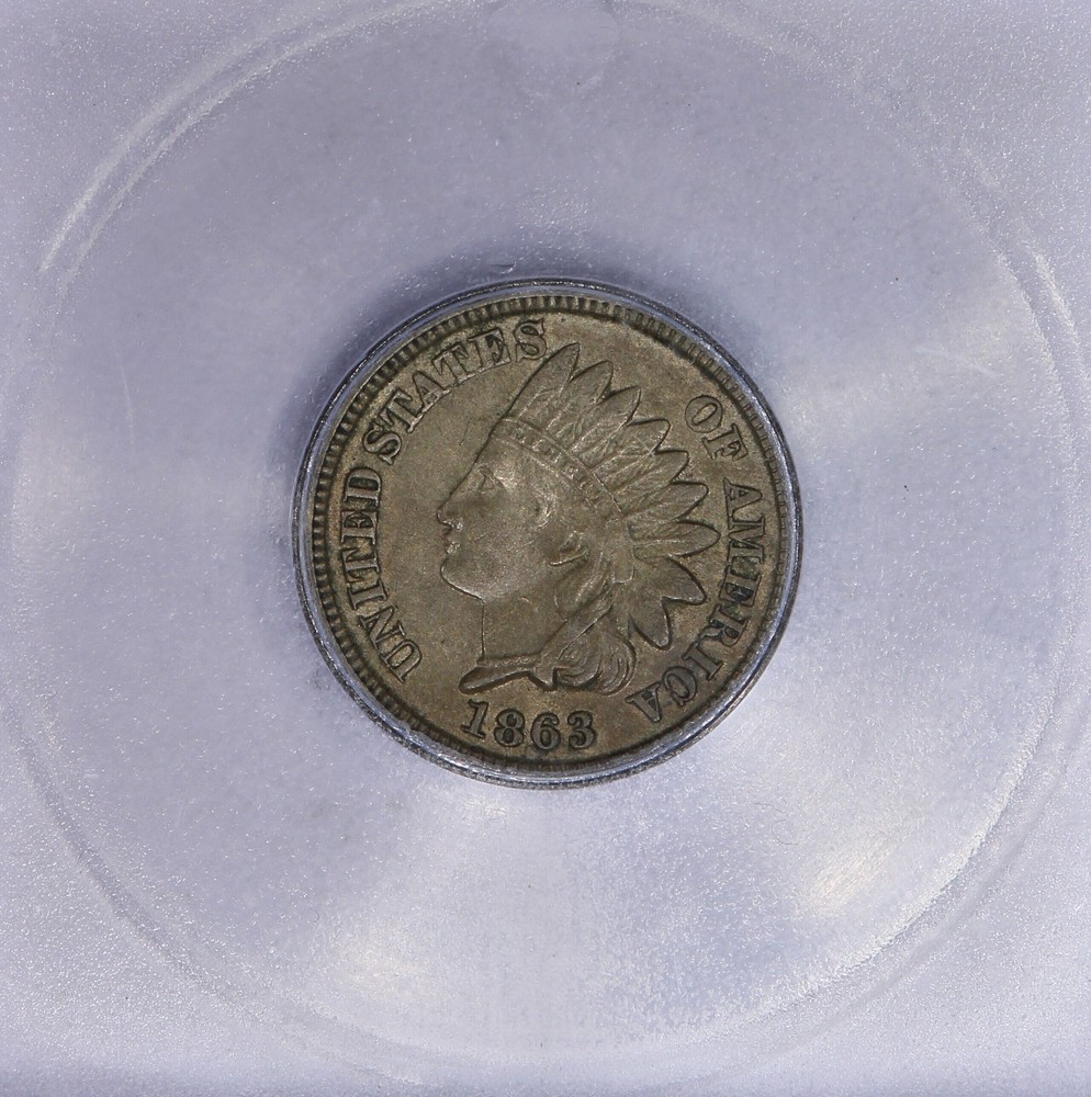 1863 Indian Cent 1C ICG EF45 XF45