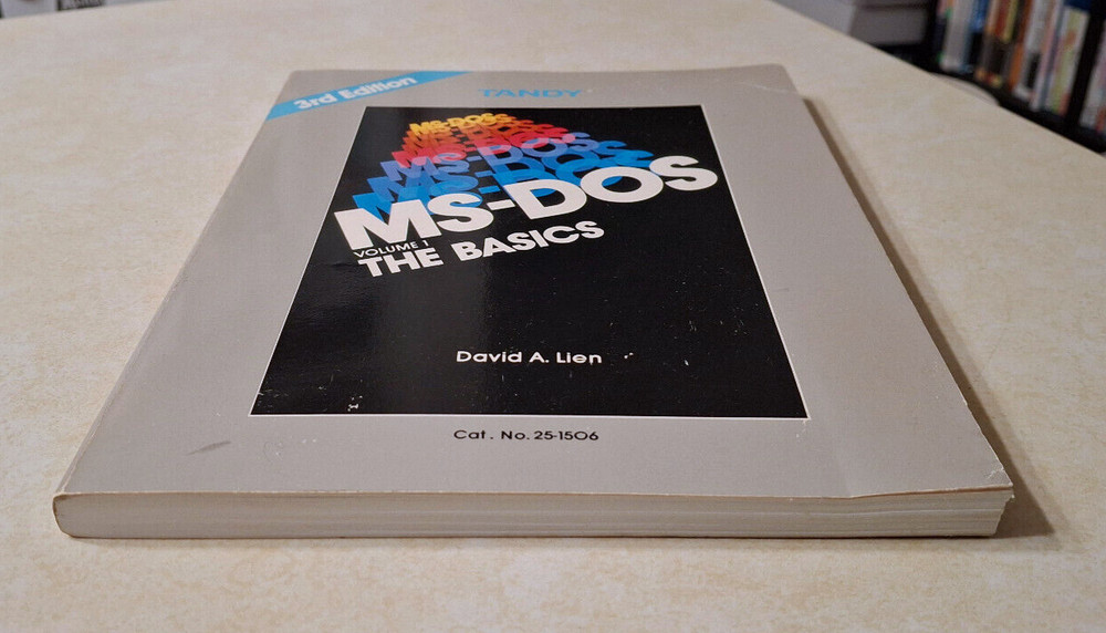 Tandy MS-DOS The Basics Volume 1 Vintage 1985 David A. Lien 3rd Ed Programming