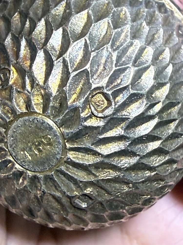 Stuart Devlin Limited Edition Silver Gilt Bird Egg Trinket Box #169