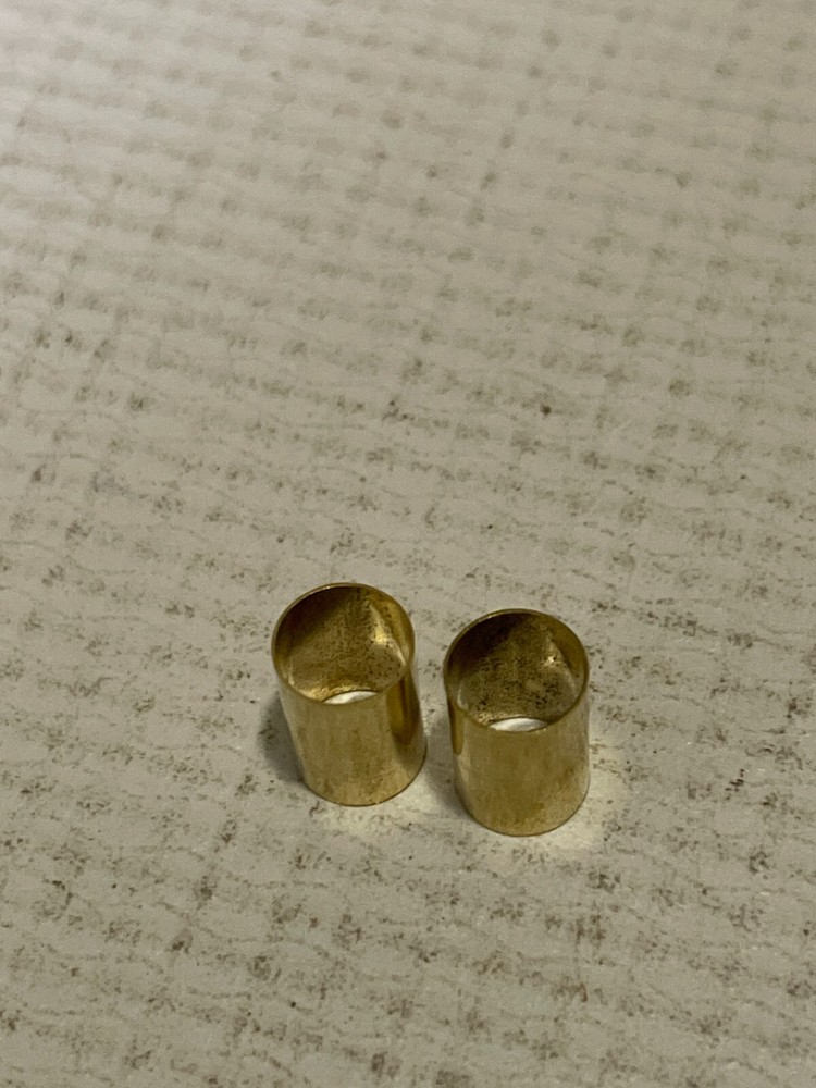 WD Brass Potentiometer Pot Shaft Conversion Sleeve (2 Pcs) Fits Split Shaft