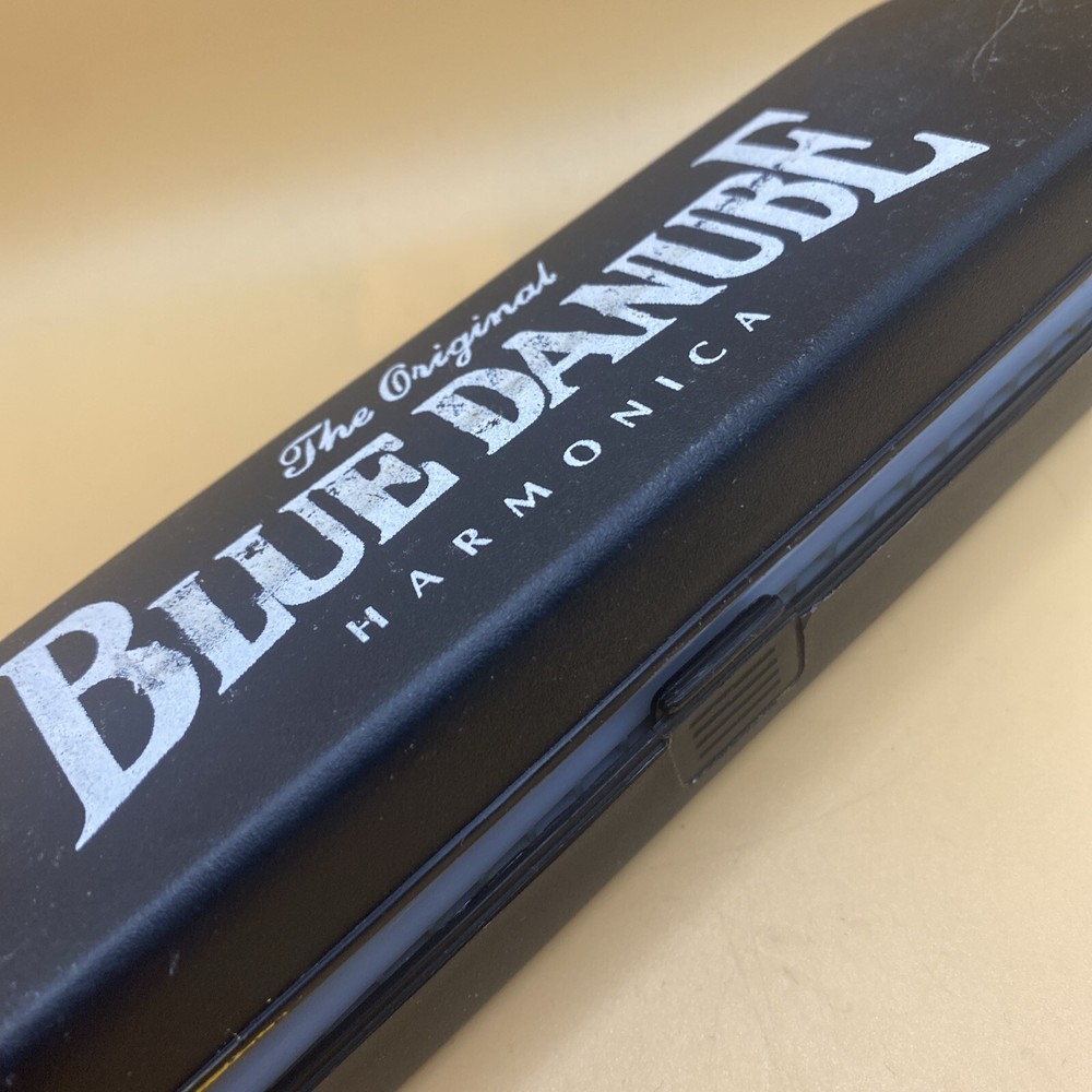 Vintage The Original Blue Danube Harmonica With Case