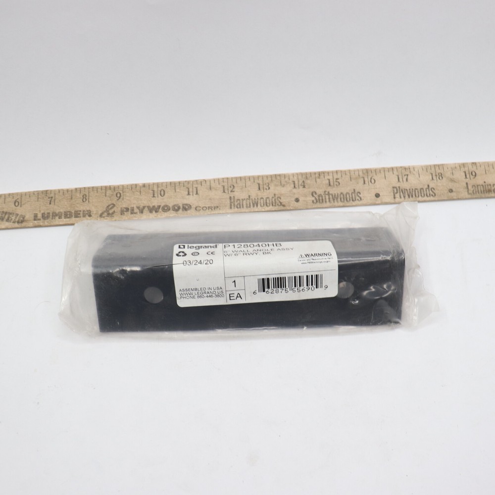 Legrand Ortronics Wall Angle Assembly Black 6" P128040HB