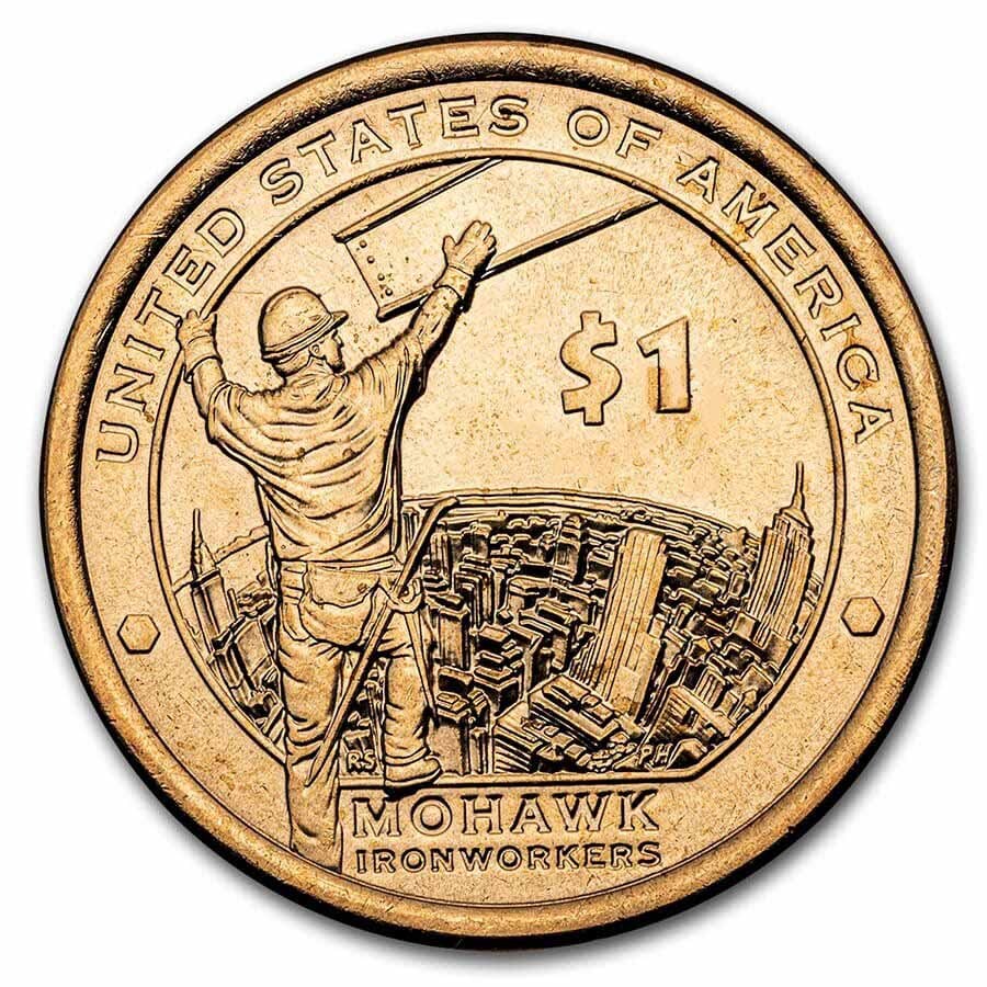 2015-D Native Amer $1 - Mohawk Ironworkers (25 Coin Mint Roll) BU