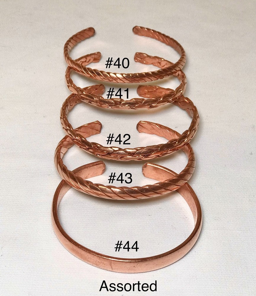 Pure copper bracelet in different design
