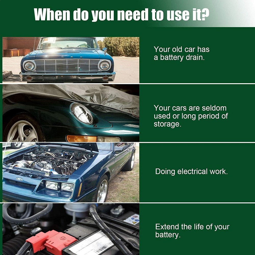 Auto Battery Link Terminal Quick Cut-off Disconnect Kill Shut Switch Side Post