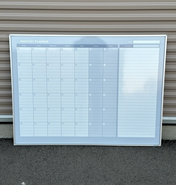 Mastervision Monthly Planner 48x36 Silver Frame GA0597830