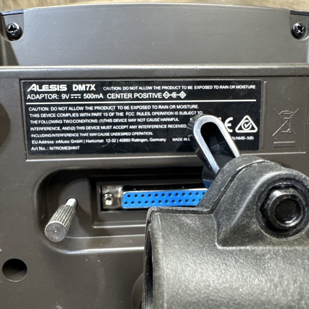 Alesis Nitro DM7X Drum Module Brain w/ Snake Cables & AC Adapter