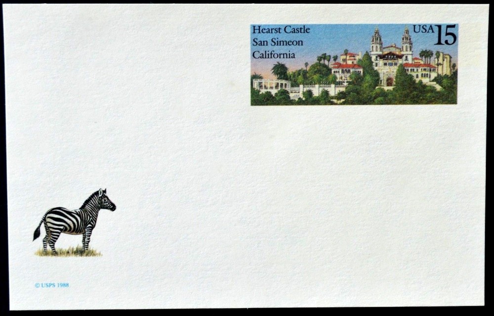 1988 US Sc #UX125 postal card, 15 cent, mint, sharp corners, excellent condition