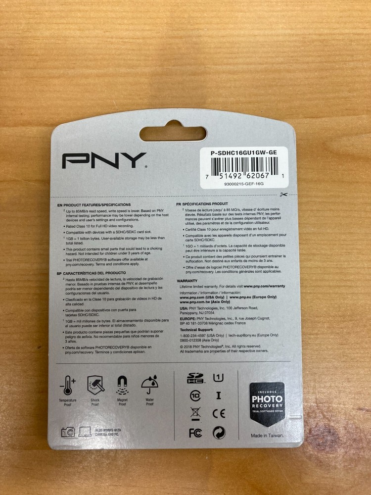 PNY 16GB SDHC High Performance Flash Card