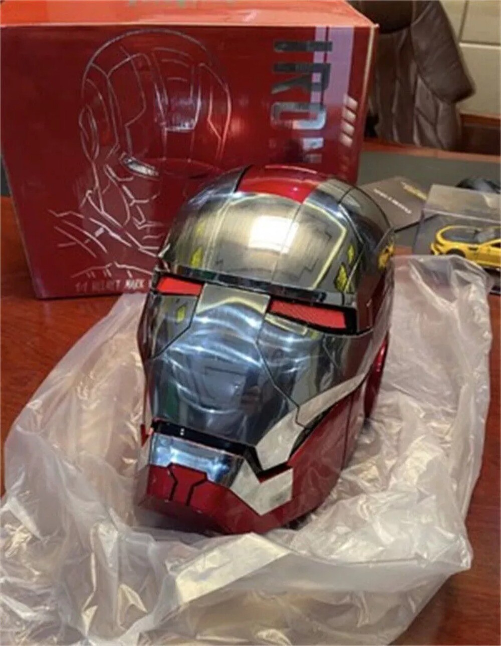 Autoking Iron Man Helmet MK5 1/1 Voice-controlled Mask Transform CosplayProp NEW