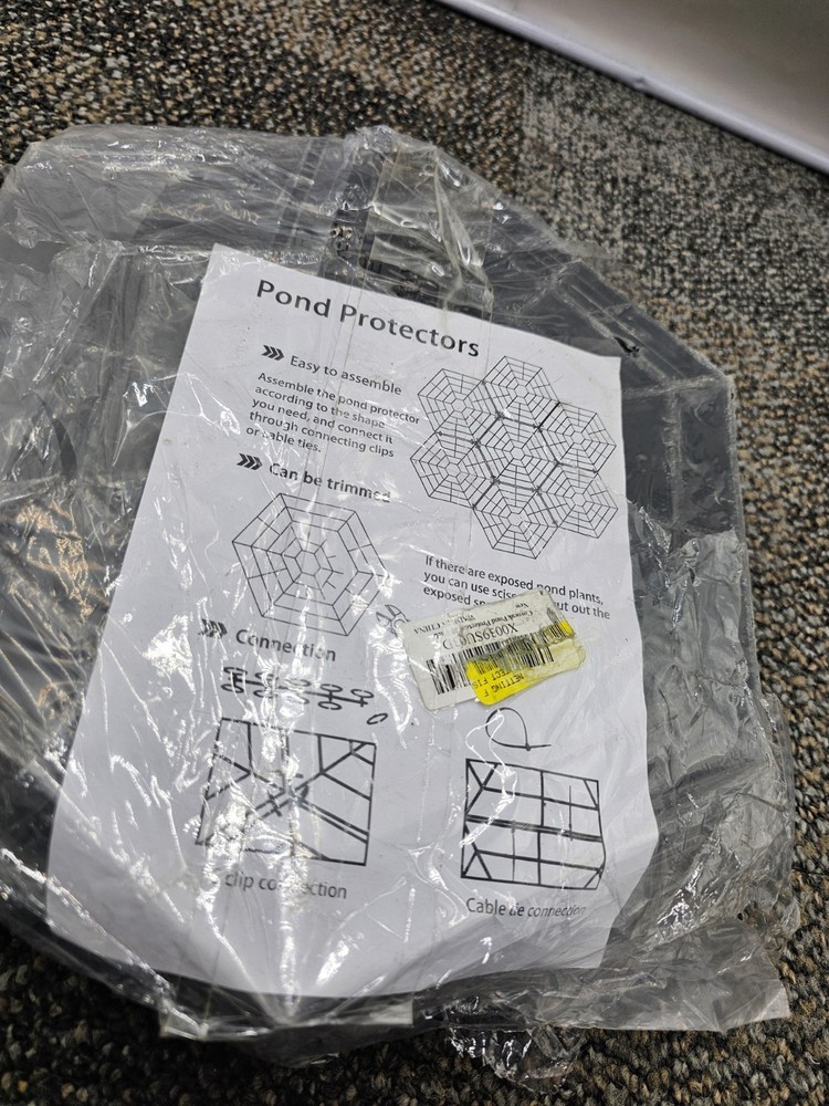(QTY 60) Covoeak Pond Protector Plastic Web Hexagonal Pond Guard Netting
