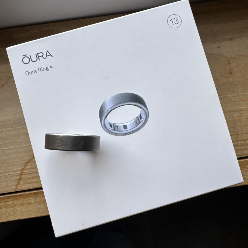 Oura Ring Gen 4 Brushed Silver Size 13