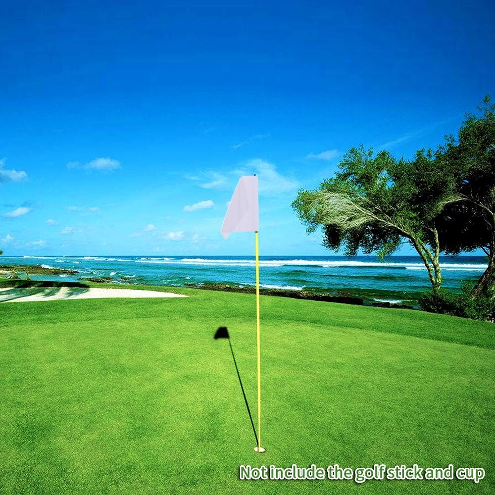 Golf Flag, Solid and Nylon Training Putting Green Flag, Indoor Outdoor Backya...