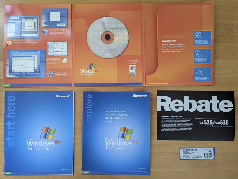 Microsoft Windows XP Professional Version 2002 Upgrade
