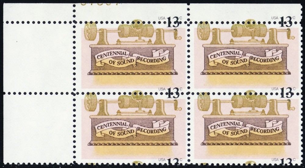 1705, Mint NH 20¢ HUGE Color Shift Error Plate Block - Stuart Katz