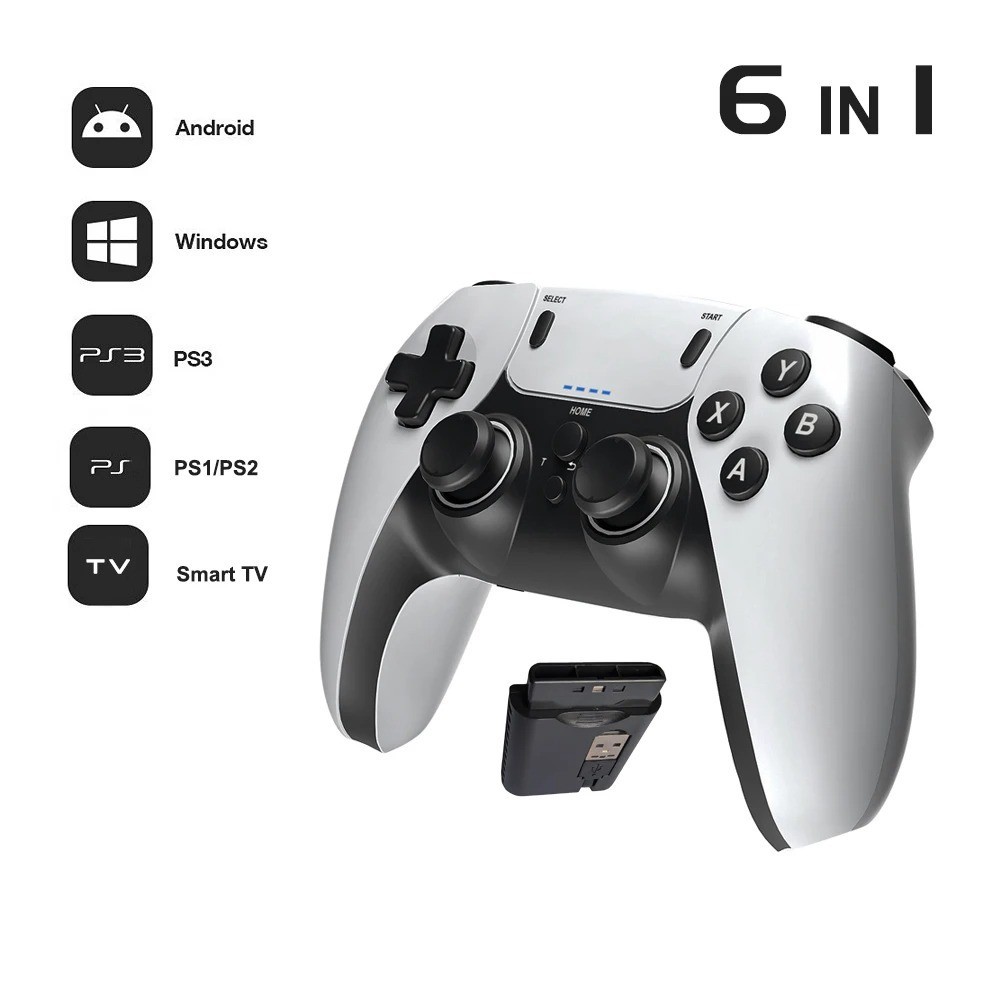 Wireless white Game Controller for PS1 PS2 PS3 PC Android  Entertainment Gamepad