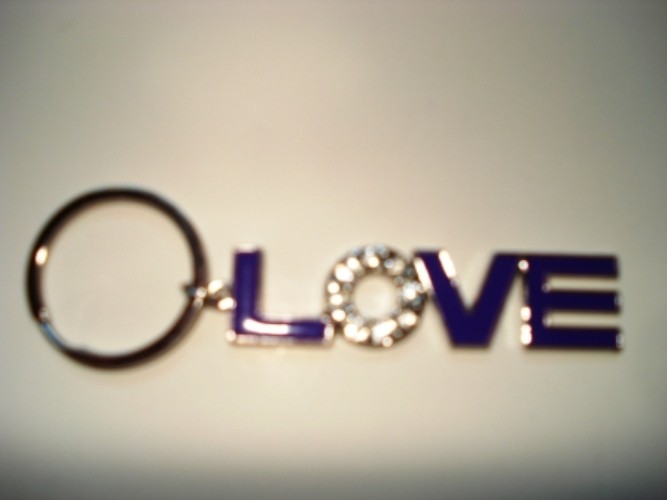 Keychain Assorted Color LOVE (Only 1 piece)