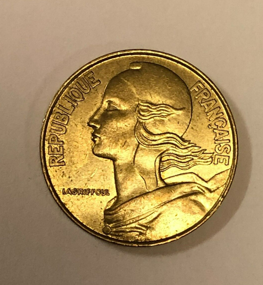20 Centime French Coin 1989