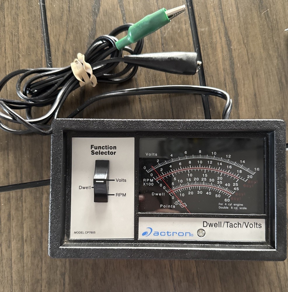 Actron CP7605 Dwell Meter Tachometer Voltmeter Analyzer, UNTESTED