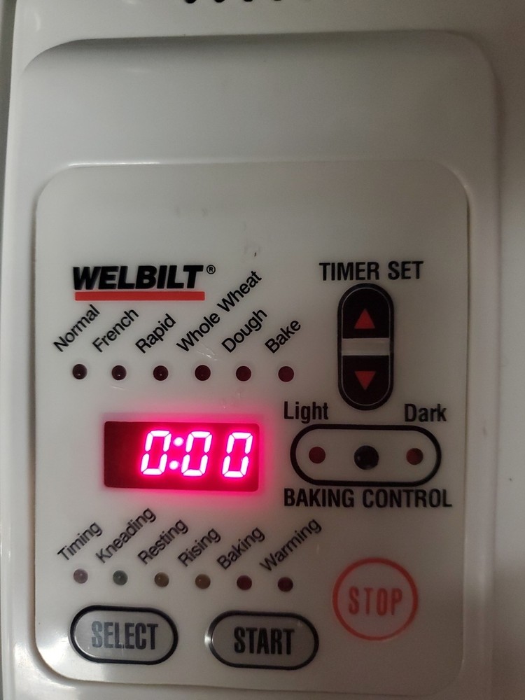 WELBILT The Bread Machine & Dough Maker ABM 3600 Bread Maker TESTED WORKS