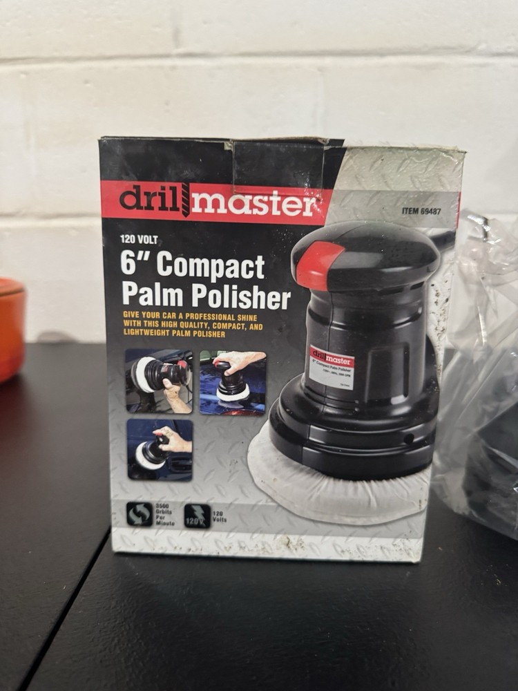 Drill Master 6” Compact Palm Polisher Brand New