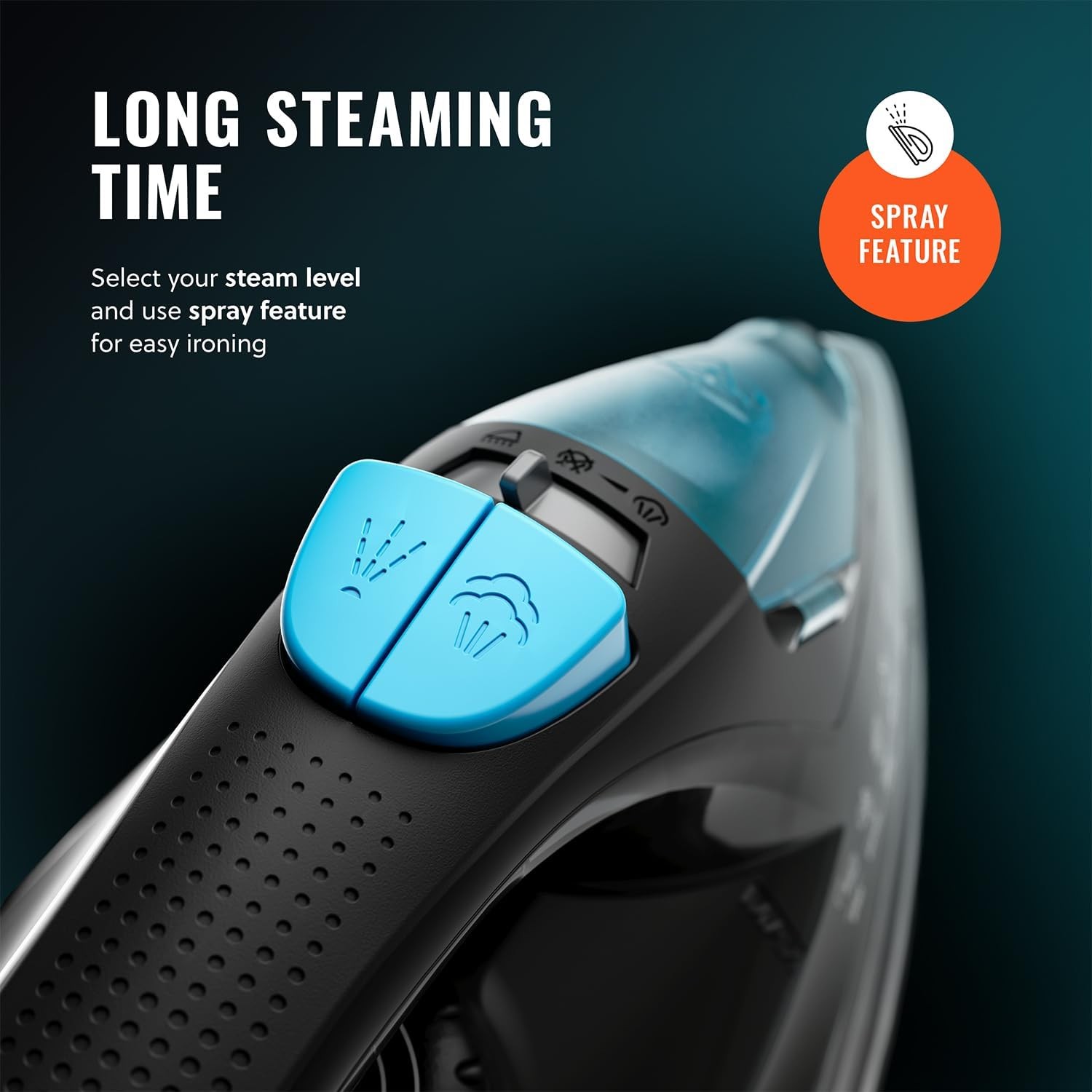 PurSteam Professional 1250W Steam Iron | Powerful Steamer with Burst of Steam