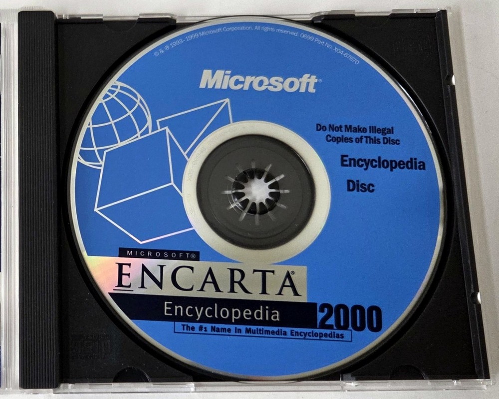 Microsoft Encarta Encyclopedia 2000 - Windows 95/98/NT CD-ROM