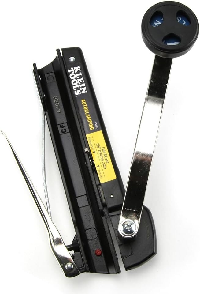 Ergonomic Armored Cable Cutter - Cuts BX/AC/MC with Convenient Blade Holder