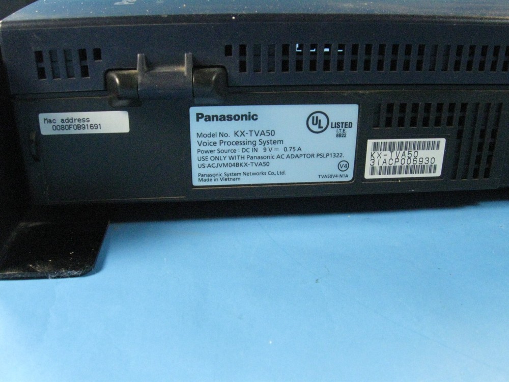 Panasonic Voice Processing System KX-TVA50 With AC Power Cord , Rack mount