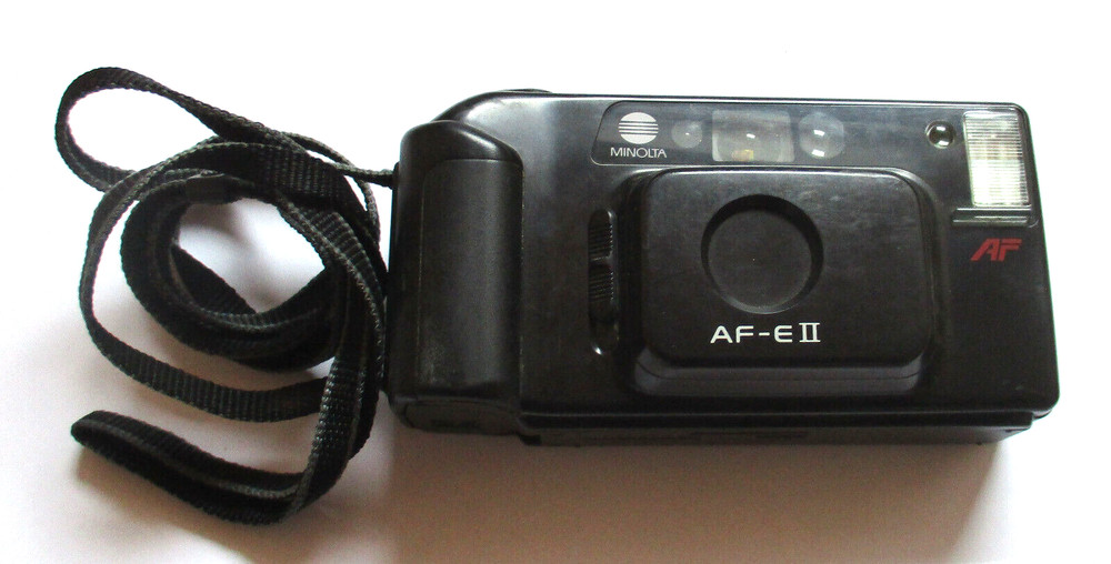 Minolta Af-E II Compact Car Flash Auto Focus Camera
