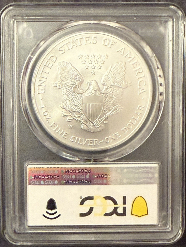 2007-W Burnished Silver Eagle PCGS SP69 Classic Blue Label