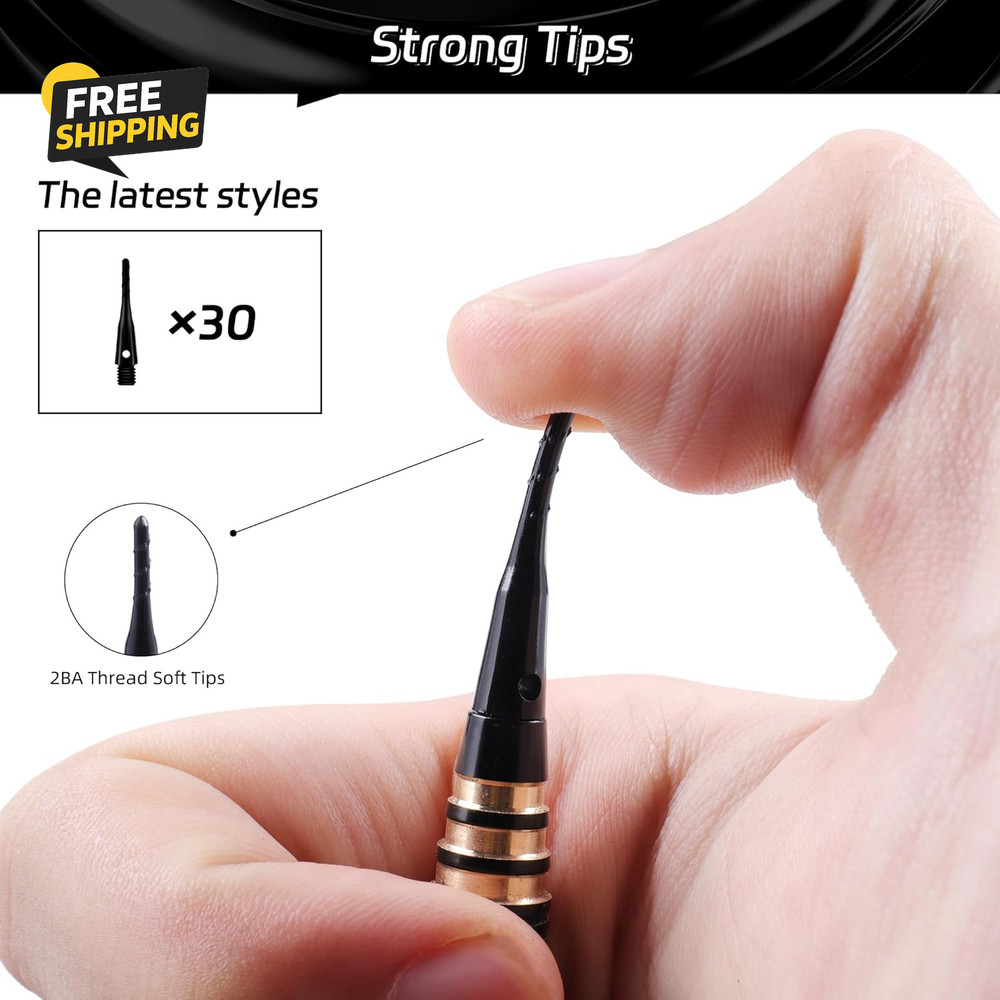Professional Soft Tip Darts Set 18 Grams with 30 Extra Dart Tips
