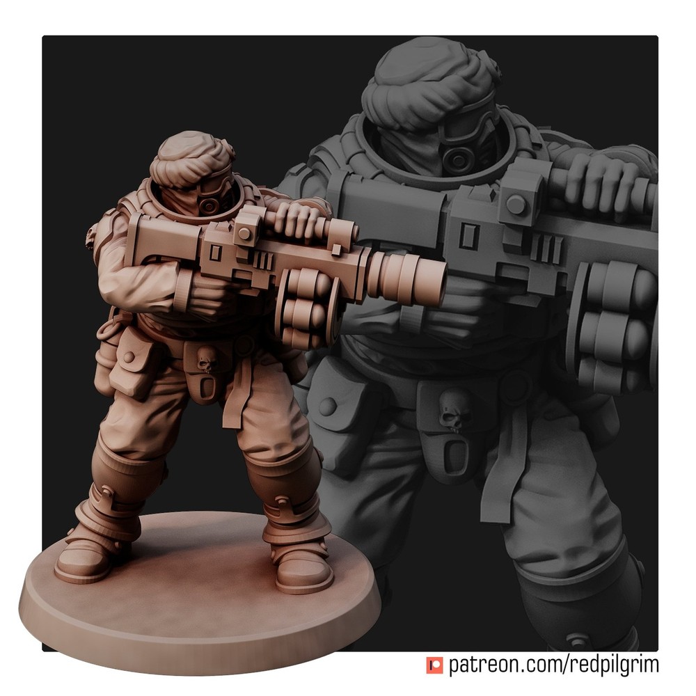 DESERT HAWKS VETERAN WITH GRENADE LAUNCHER