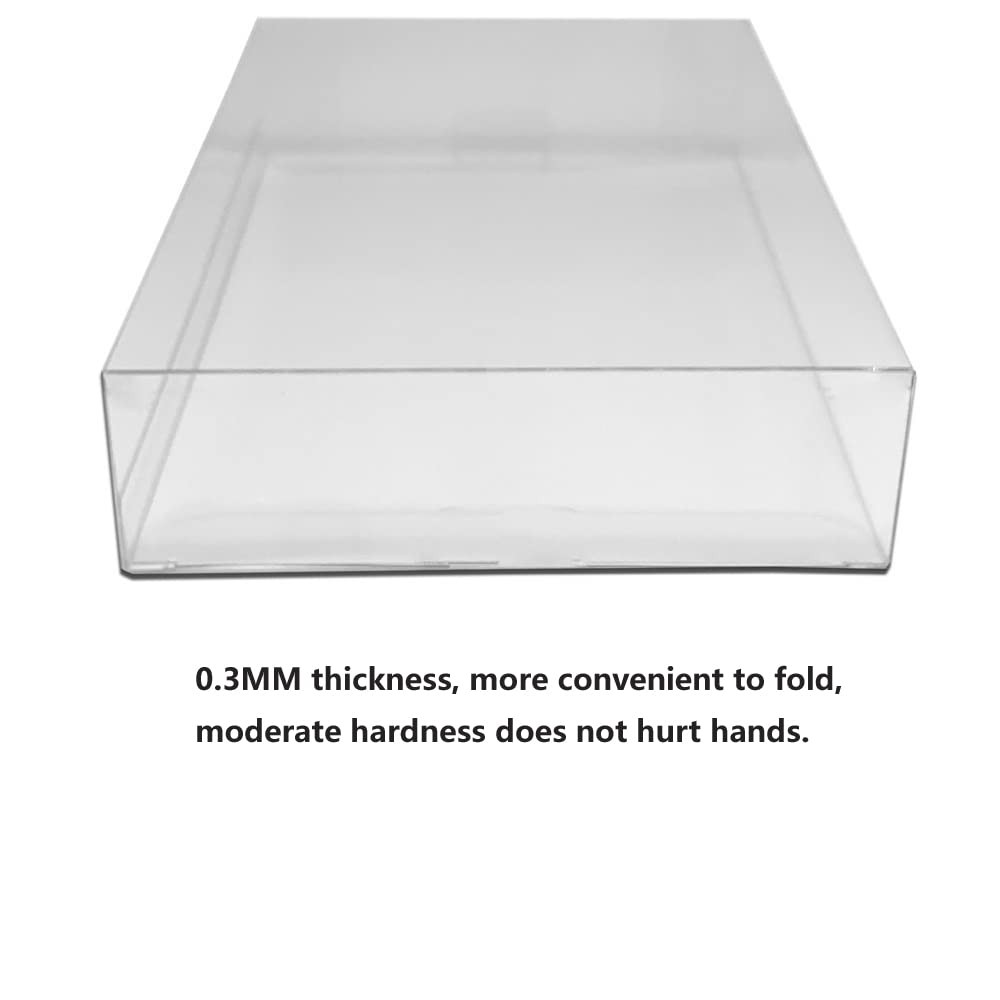 10PCS Clear Box Protector Case for 6in Retro Carded Action Figures Display