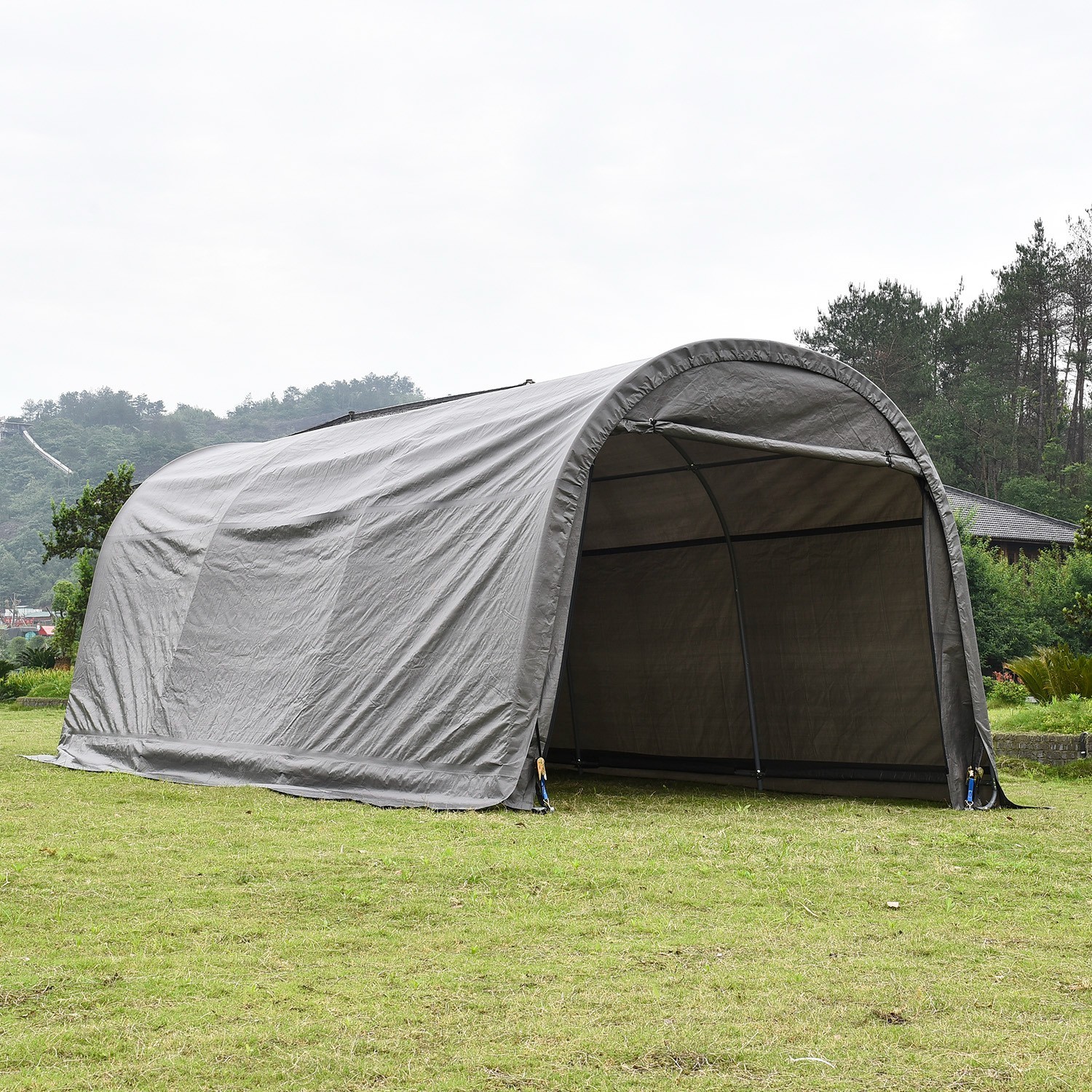 20 x 10ft Carport Heavy Duty Car Tent Garage Canopy Frame & Cover