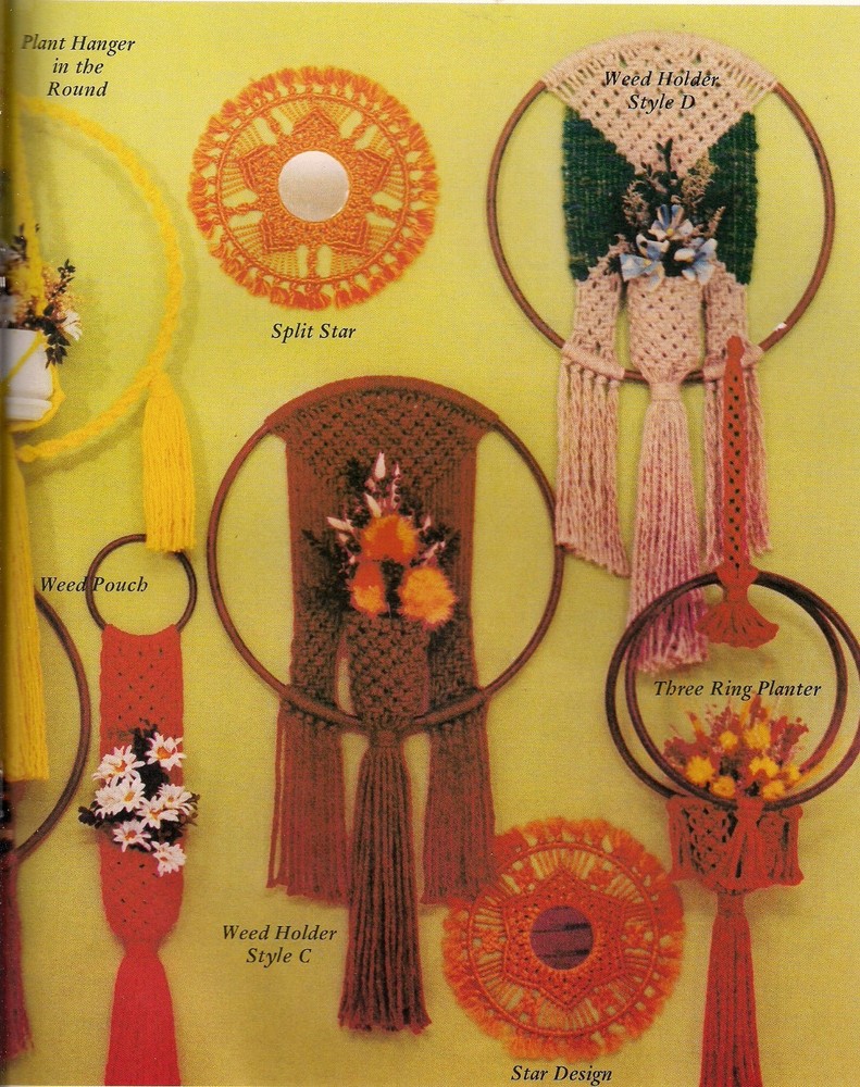 Craft Book: #PD1121 Macrame Things in Rings - Over 25 Patterns