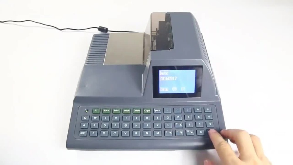 Intelligent Automatic Full-Keyboard Check Printing Printer Cheque Writer