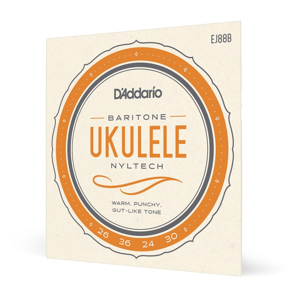 D'Addario EJ88B Nyltech Baritone Ukulele Uke Strings DGBE Tuning
