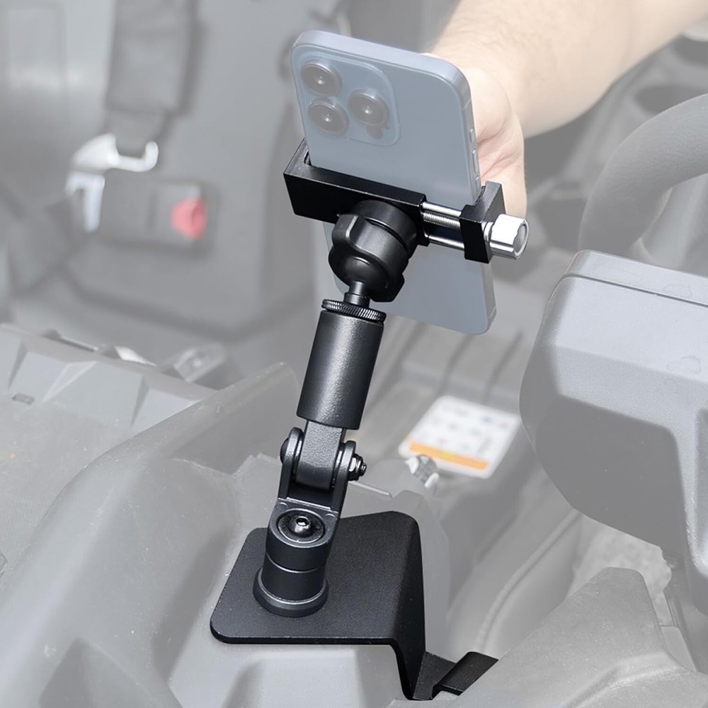 Phone Holder, CNC Aluminum Dashboard 360° Adjustable, Model Compatible