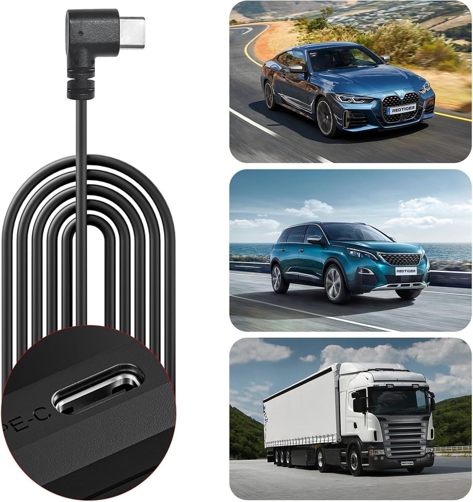 Effortless Installation Dash Cam Hardwire Kit with Dual Indicator Light Included