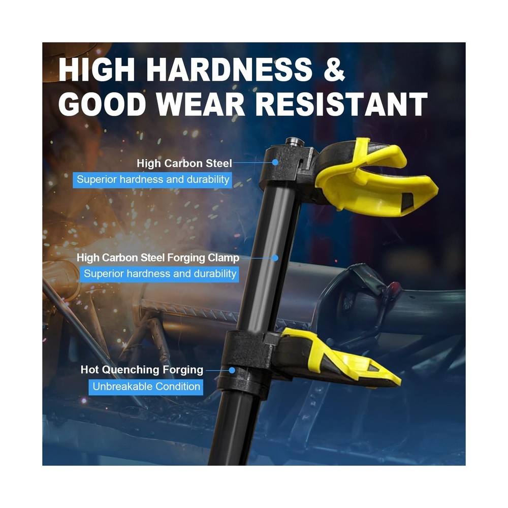 8MILELAKE Macpherson Strut Spring Compressor Kit Interchangeable Fork Coil Ex...