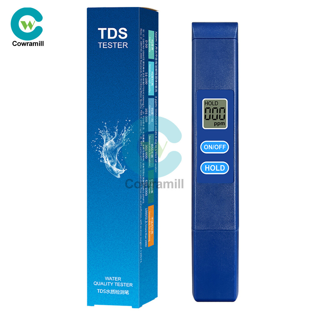 TDS Meter Digital Tester Water Quality Testing Tool for Drinking Water 0-9990ppm