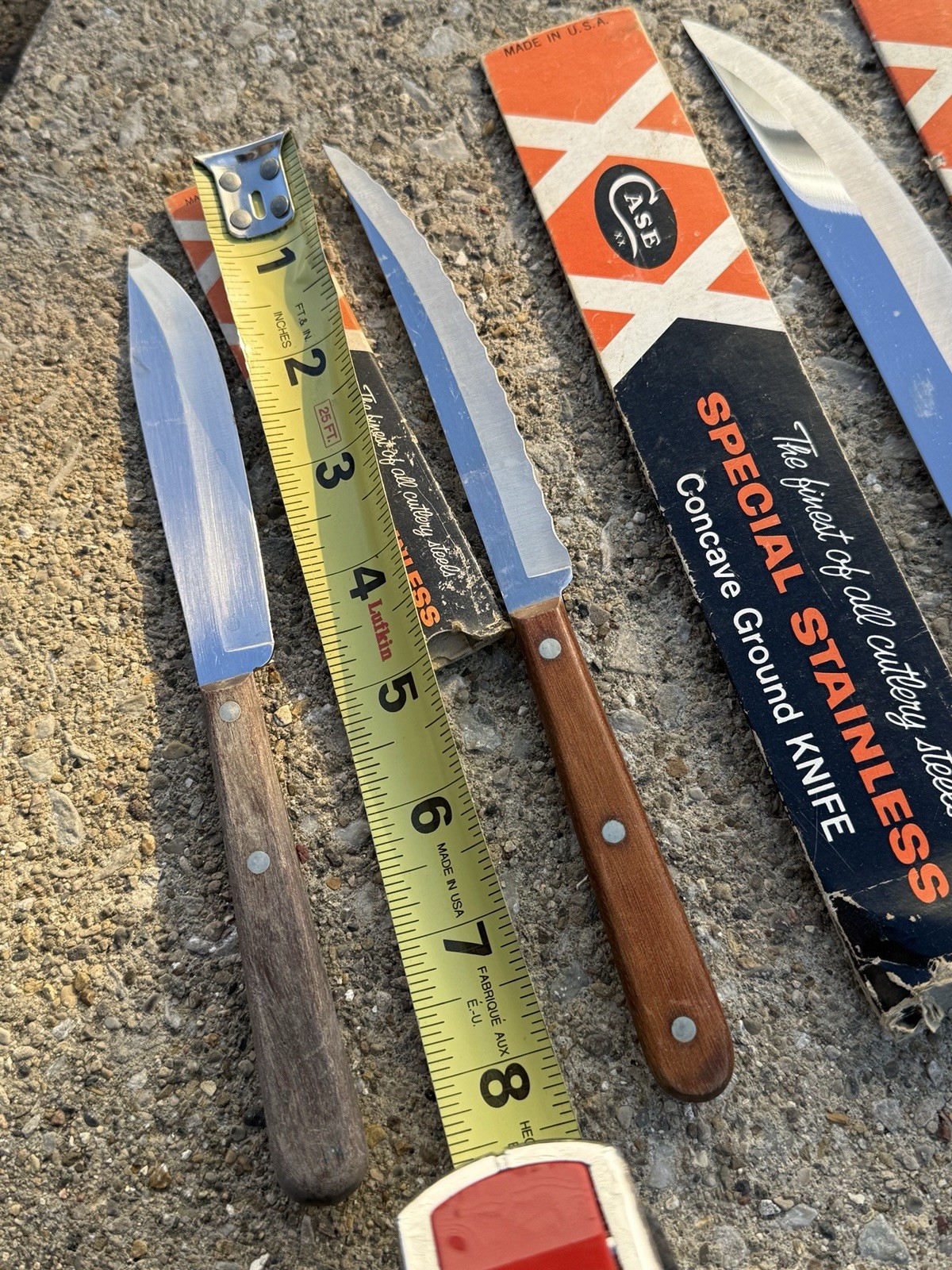 Lot of 5 Case XX Kitchen Knives: M 282-5”, M 283-8”, CAP 283-8”, M 284-9", +1